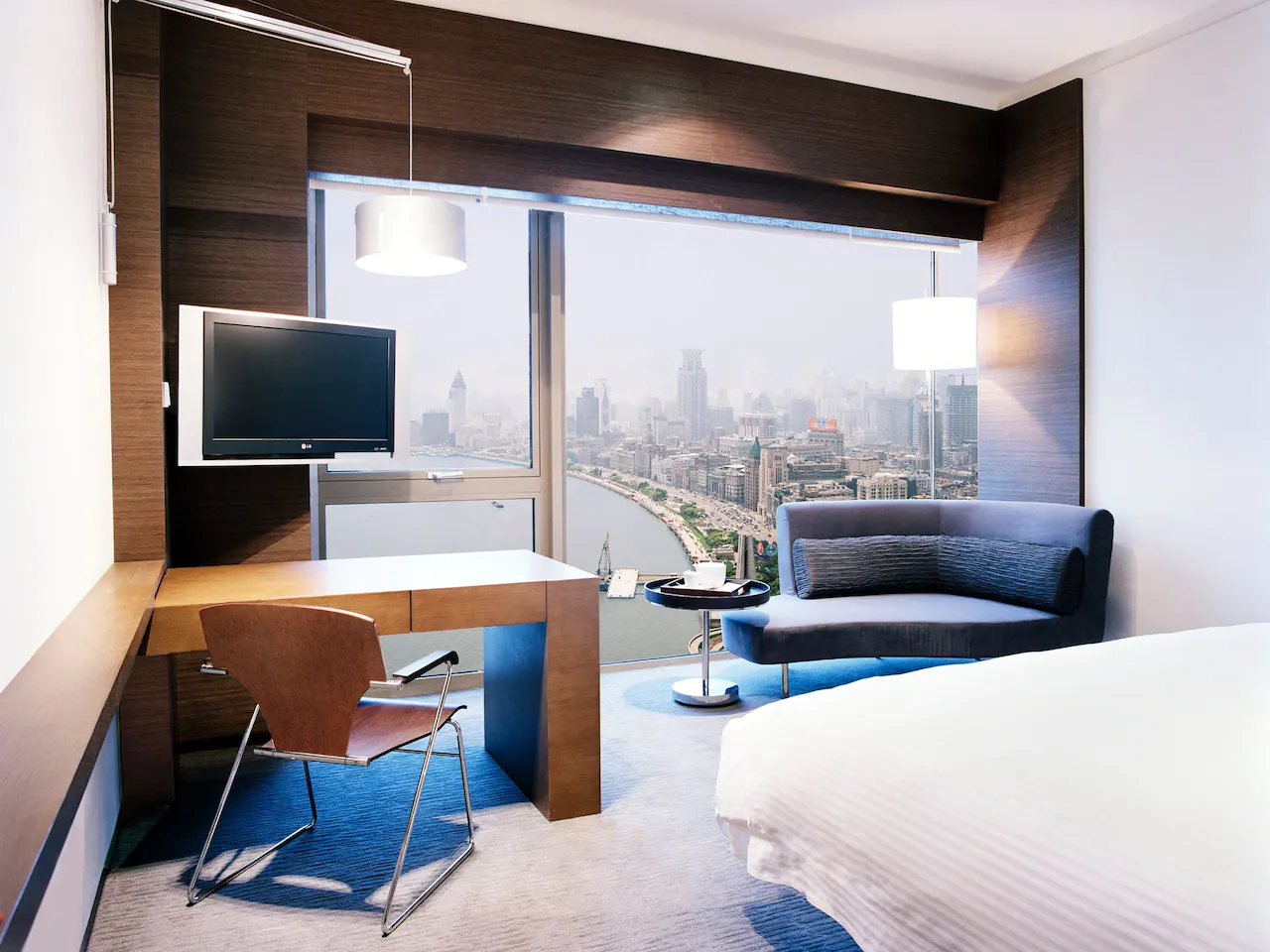 Shang residential suite with desk